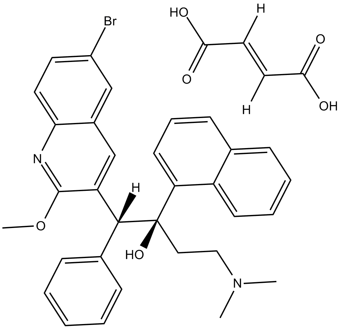 Bedaquiline fumarate التركيب الكيميائي