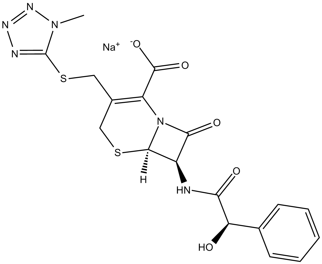 Cefamandole (sodium salt) Chemical Structure