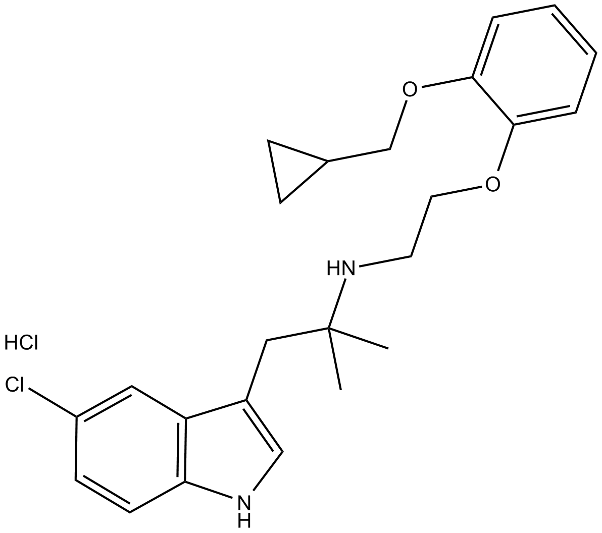 RS 17053 hydrochloride التركيب الكيميائي