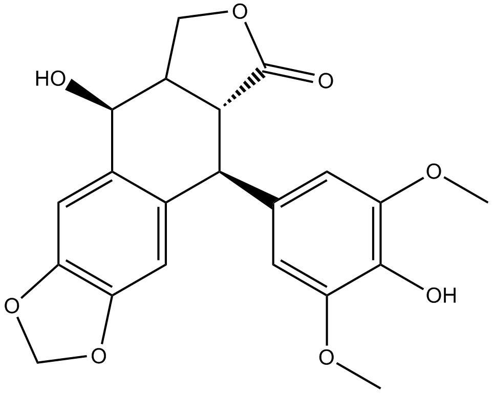 4'-Demethylepipodophyllotoxin  Chemical Structure