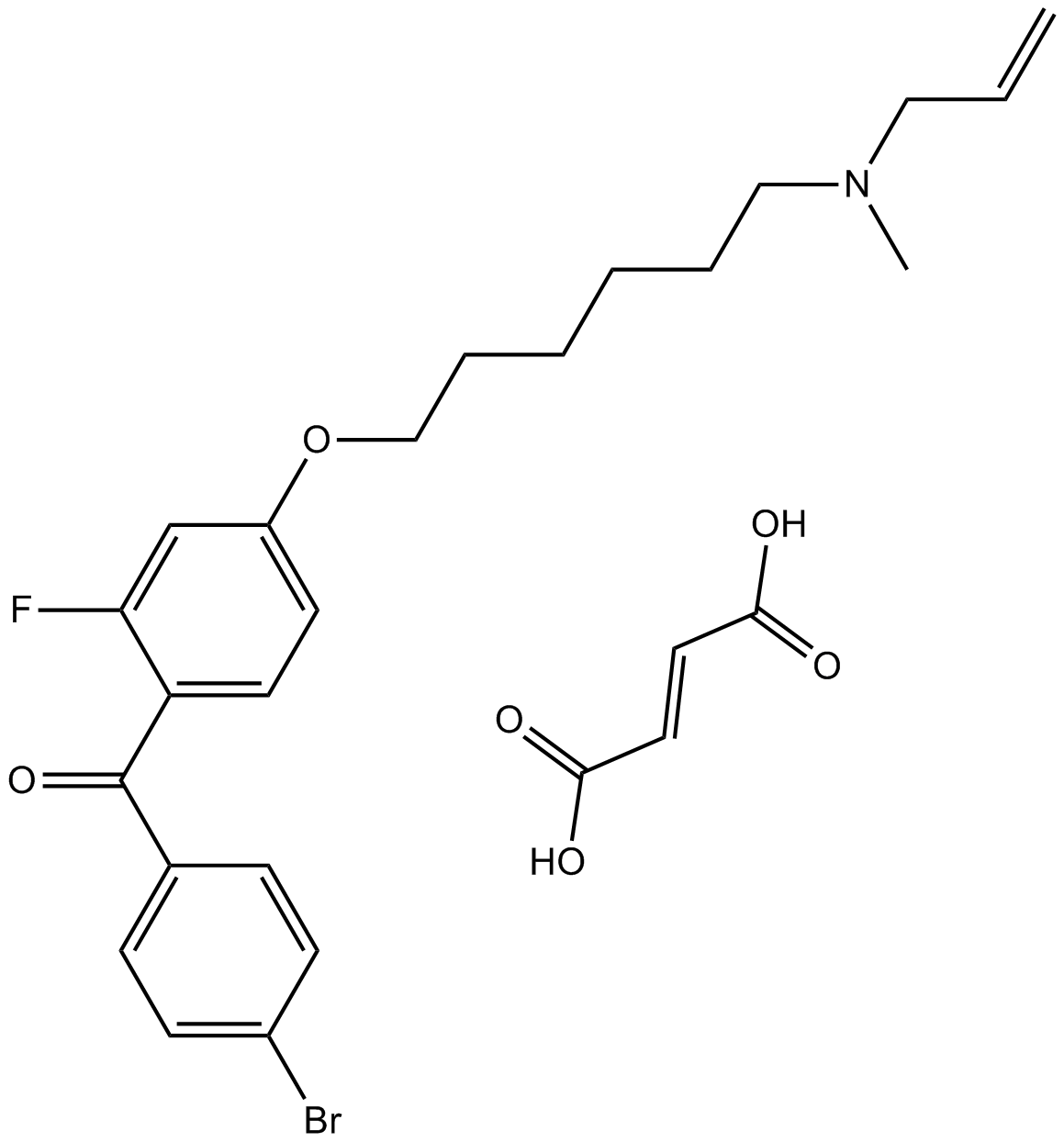 Ro 48-8071 fumarate  Chemical Structure