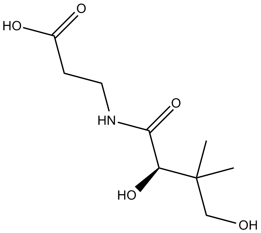 D-Pantothenic acid Chemische Struktur