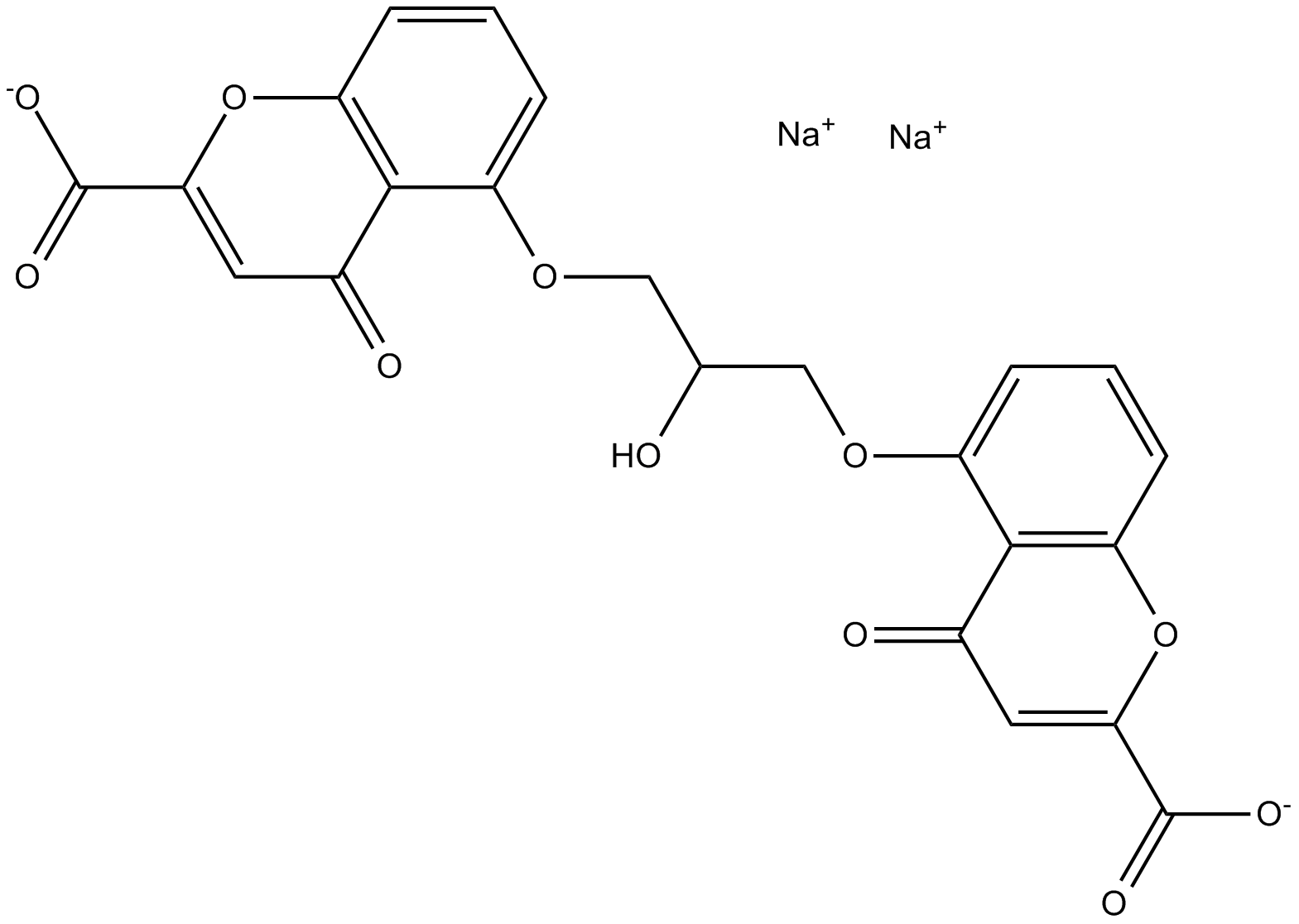 Cromolyn sodium  Chemical Structure
