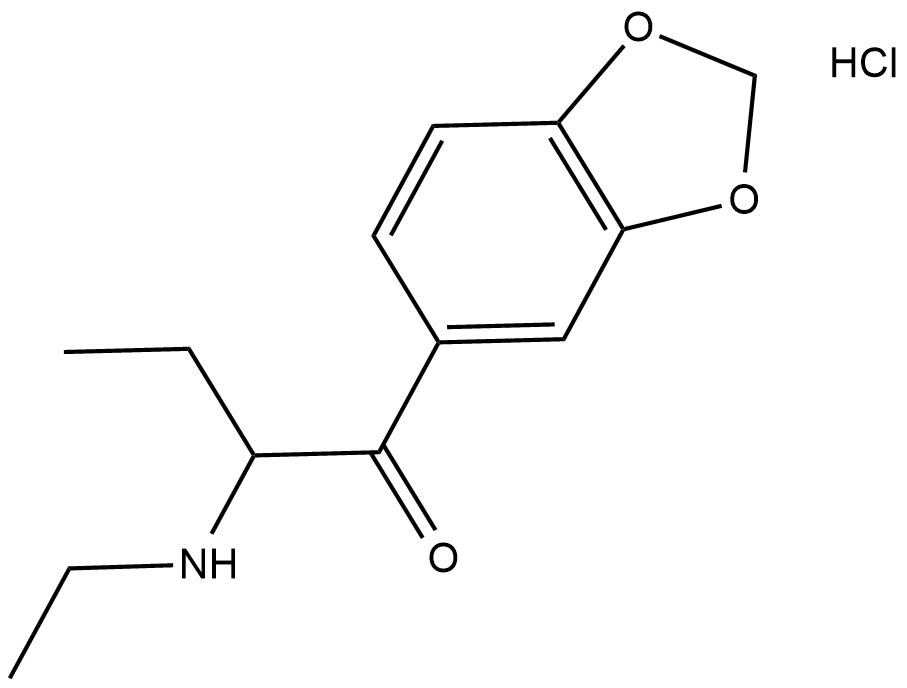 Eutylone (hydrochloride) Chemische Struktur