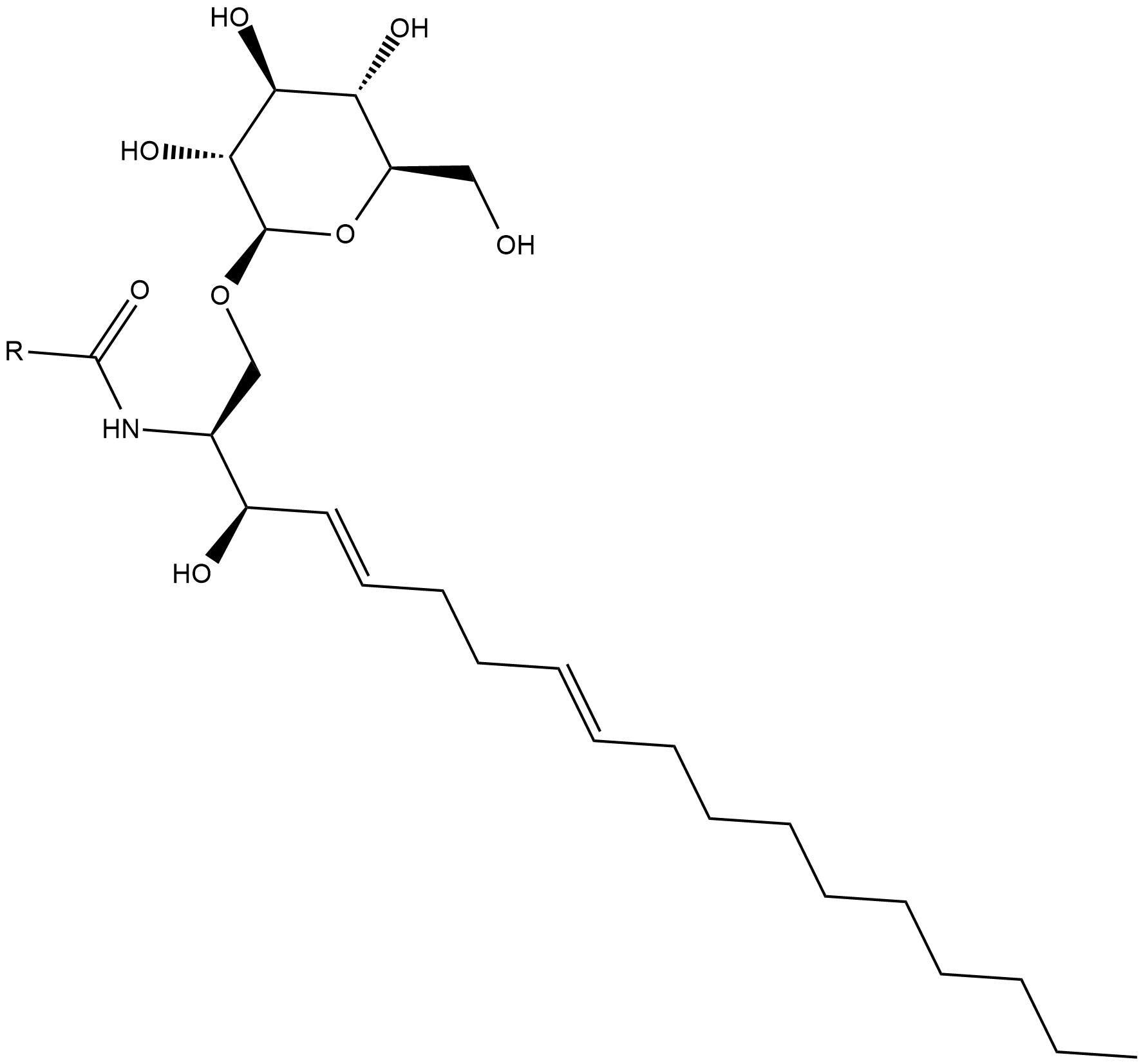 Glucocerebrosides Chemische Struktur