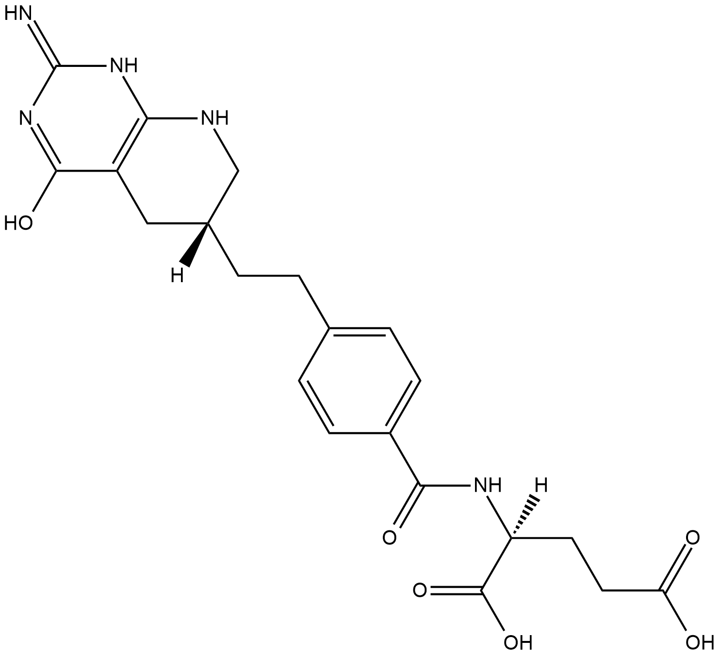 Lometrexol Chemische Struktur