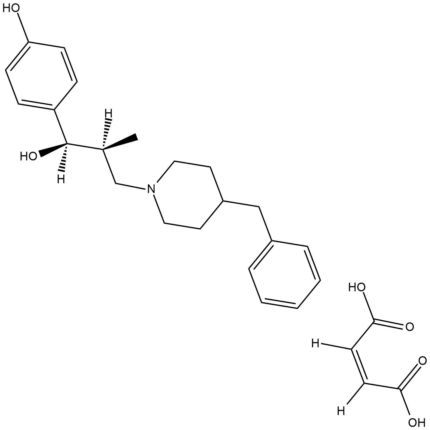 Ro 25-6981 (maleate) Chemische Struktur