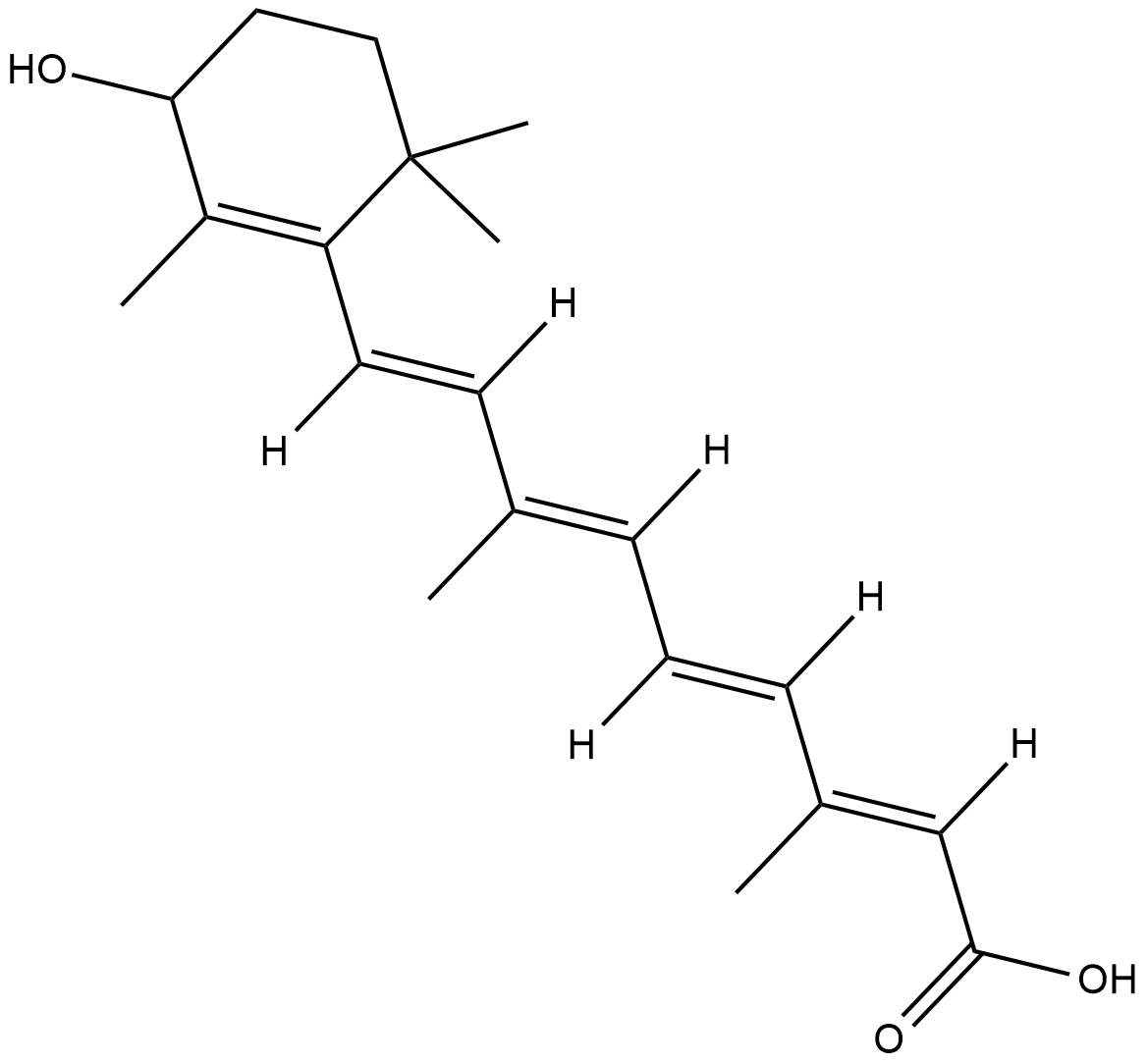all-trans-4-hydroxy Retinoic Acid Chemische Struktur