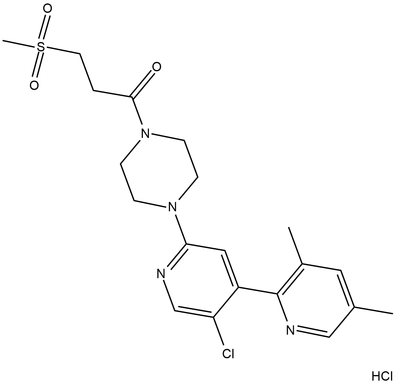 PF-05274857 (hydrochloride) التركيب الكيميائي