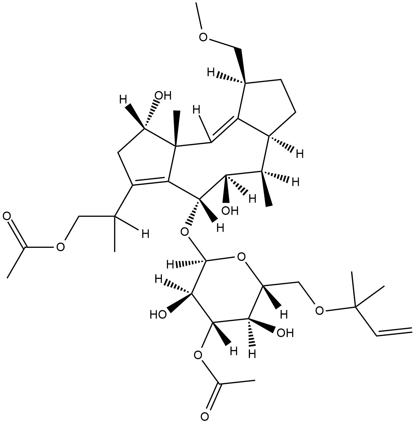 Fusicoccin  Chemical Structure