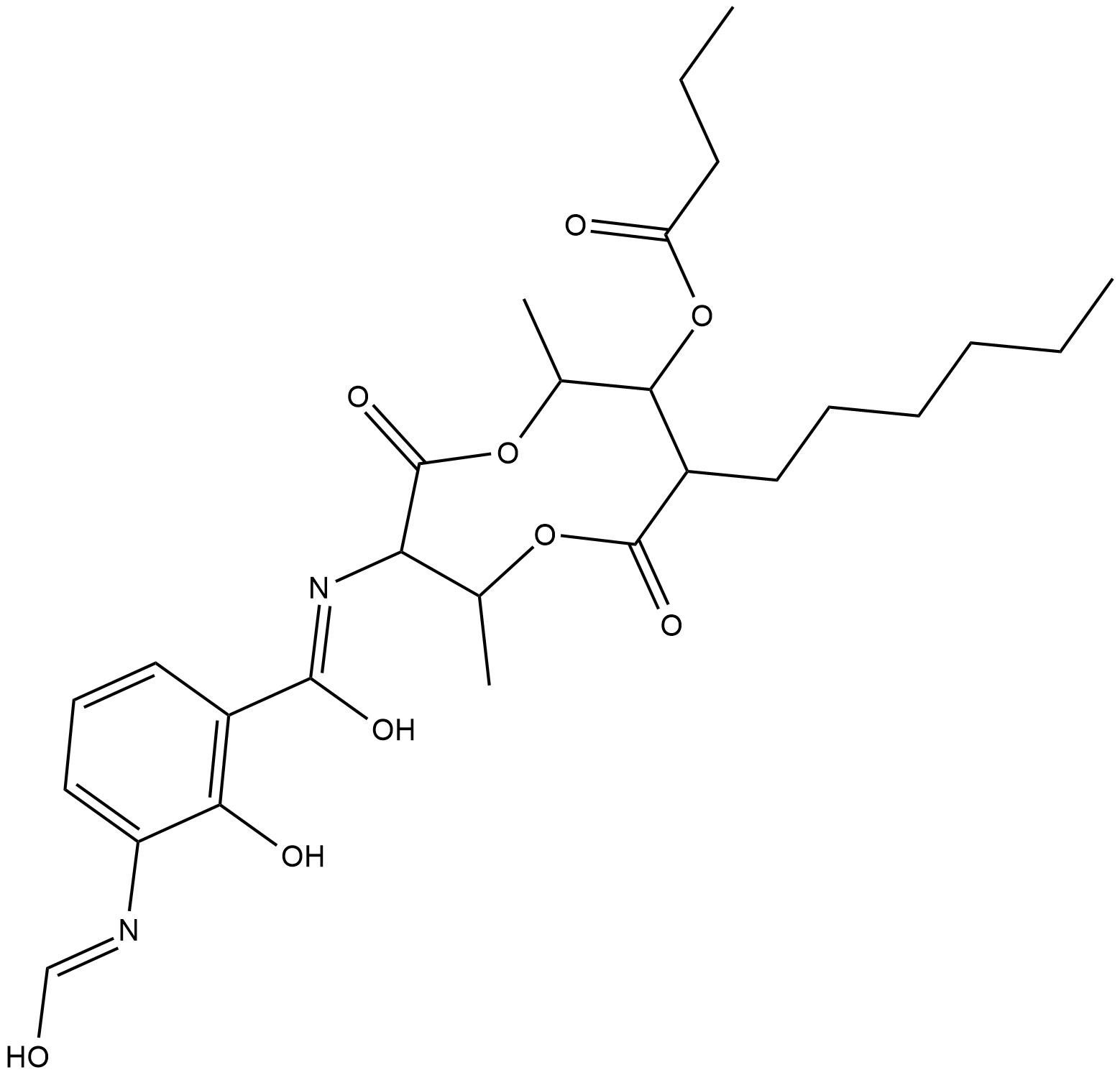 Antimycin A2 Chemische Struktur