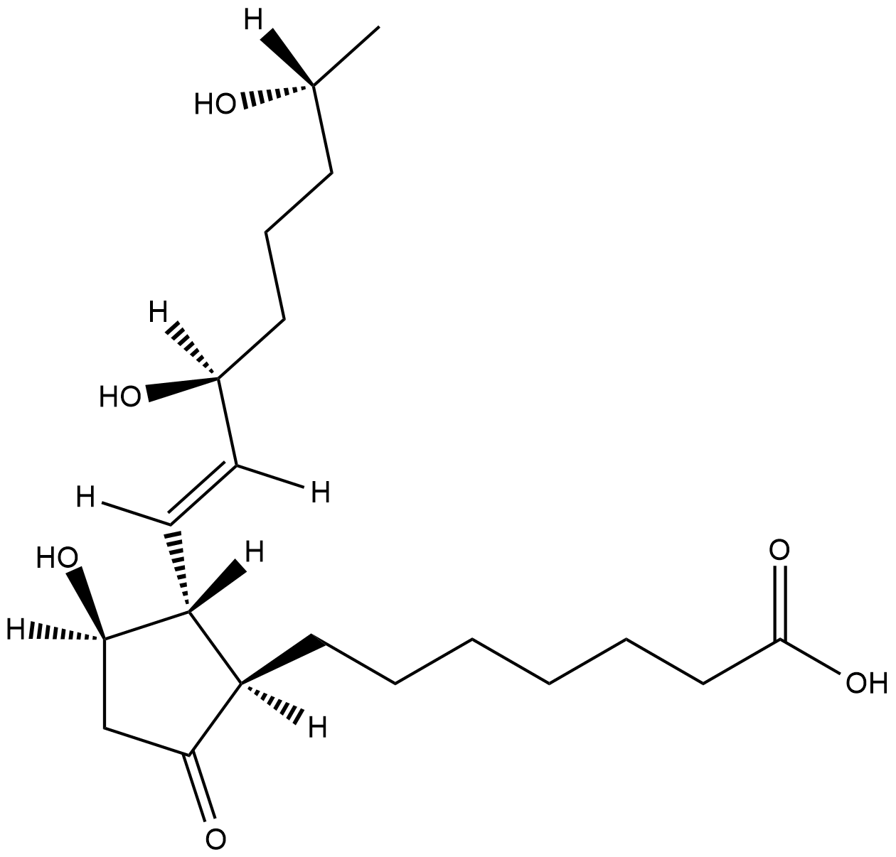 19(R)-hydroxy Prostaglandin E1 Chemische Struktur