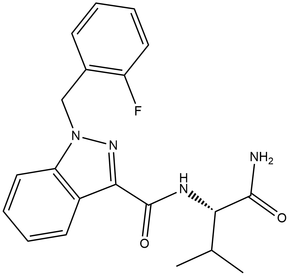 AB-FUBINACA 2-fluorobenzyl isomer Chemische Struktur