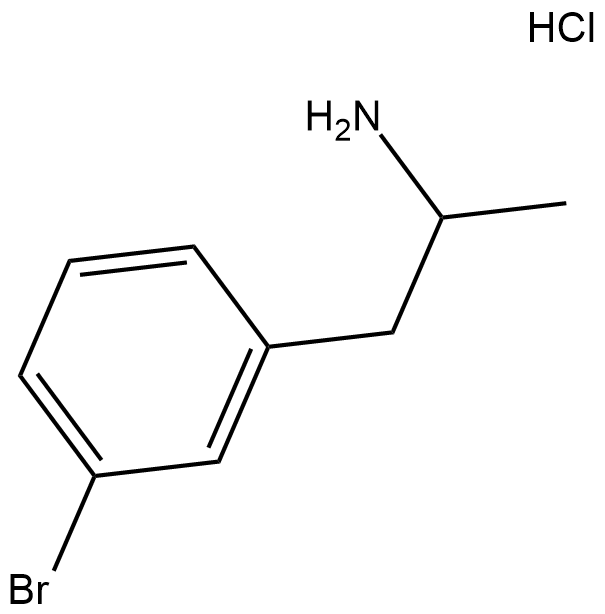 3-Bromoamphetamine (hydrochloride)  Chemical Structure