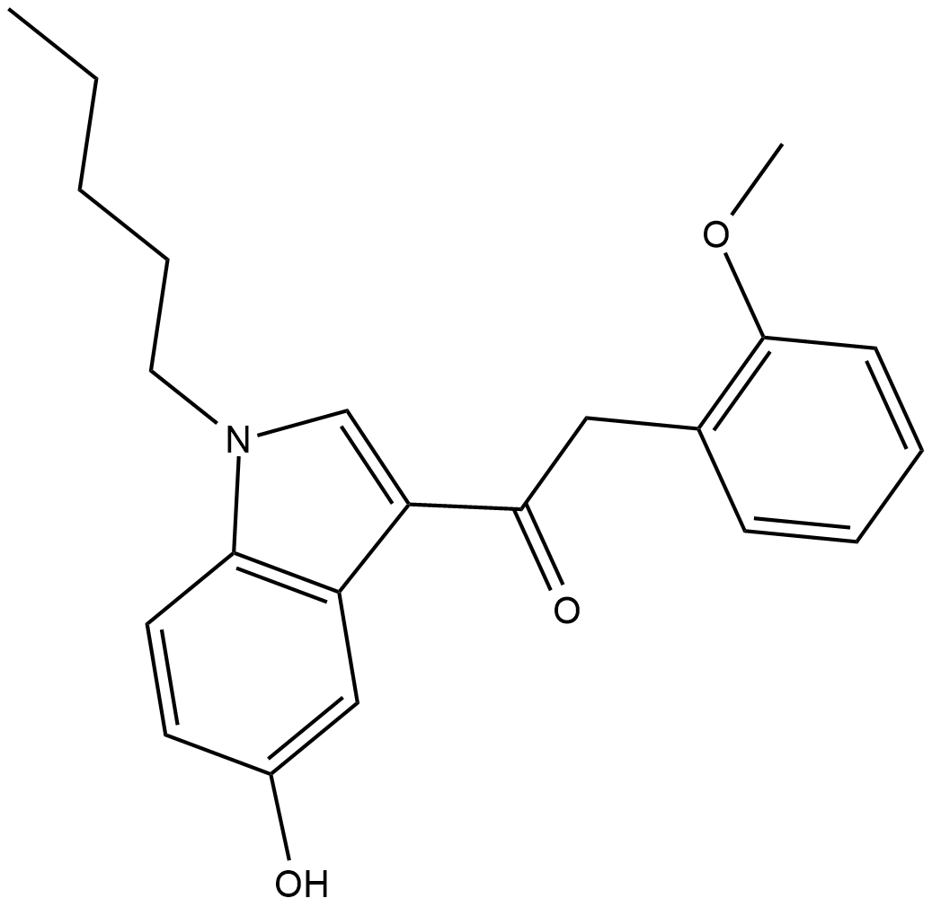 JWH 250 5-hydroxyindole metabolite Chemische Struktur