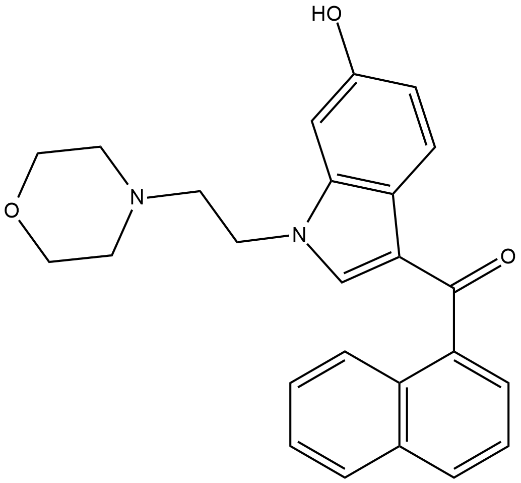 JWH 200 6-hydroxyindole metabolite Chemical Structure