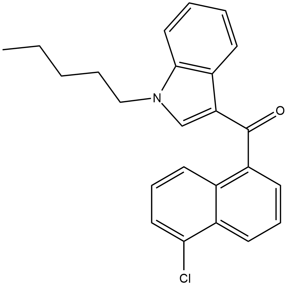 JWH 398 5-chloronaphthyl isomer Chemische Struktur