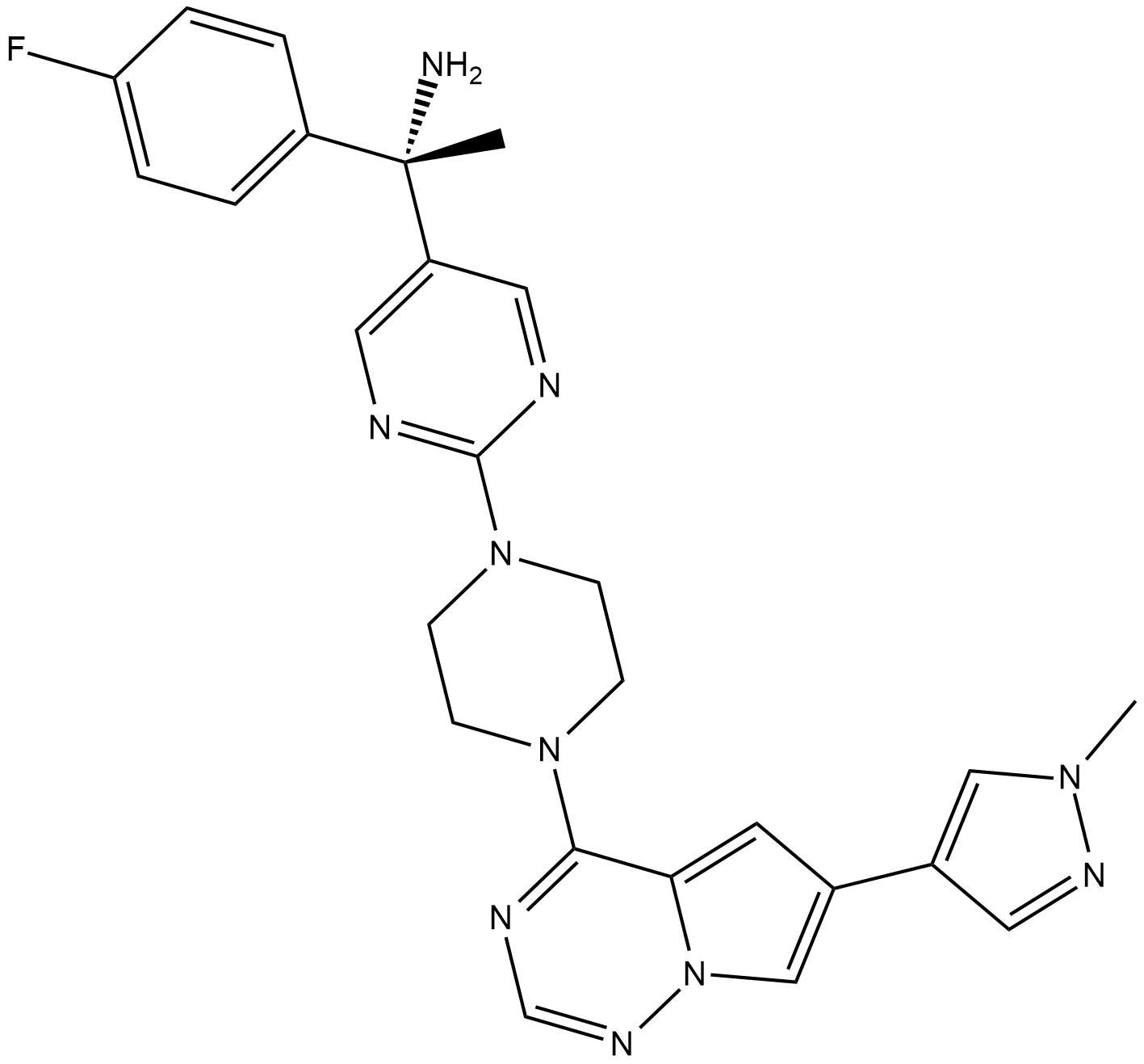 Avapritinib Chemische Struktur