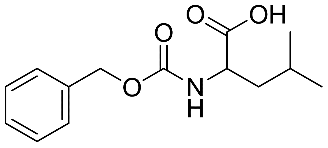 N-Carbobenzoxy-DL-Leucine 化学構造