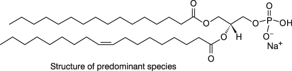 L-α-phosphatidic acid (Egg, Chicken) (sodium salt)  Chemische Struktur