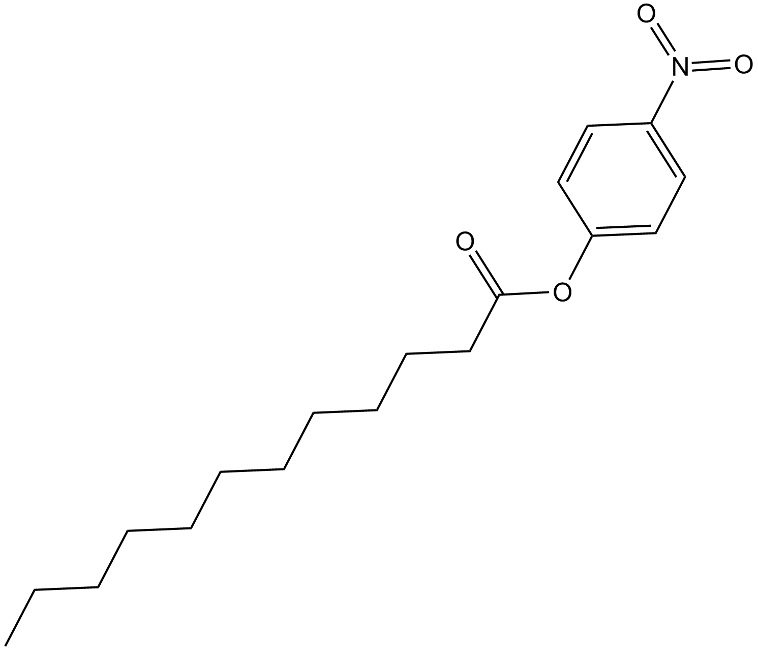  4-Nitrophenyl Laurate Chemische Struktur