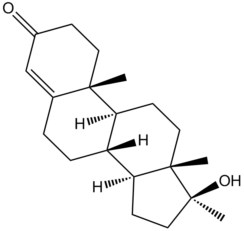 Methyltestosterone 化学構造