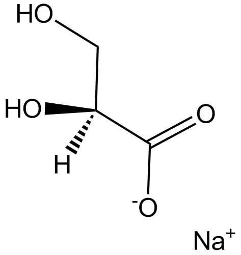 L-Glyceric acid sodium  Chemische Struktur