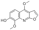 4,8-Dimethoxyfuro[2,3-b]quinolin-7-ol 化学構造