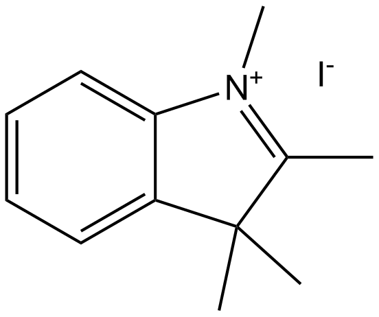 1,2,3,3-tetramethyl-3H-indolium iodide Chemische Struktur