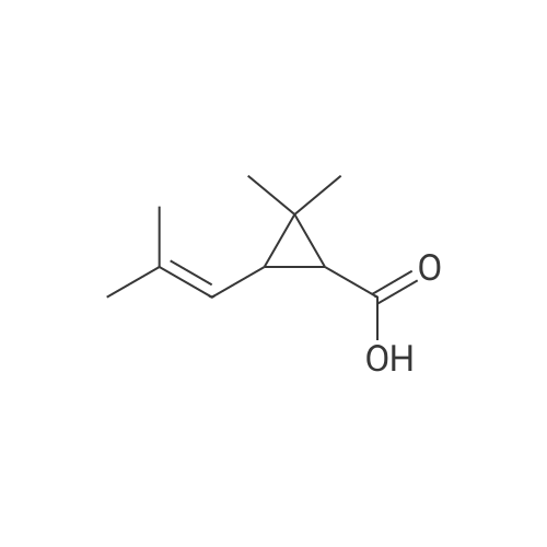 Chrysanthemic acid 化学構造