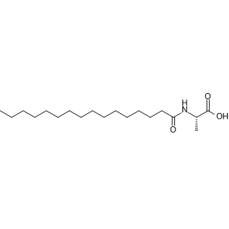 N-Hexadecanoyl-alanine Chemische Struktur