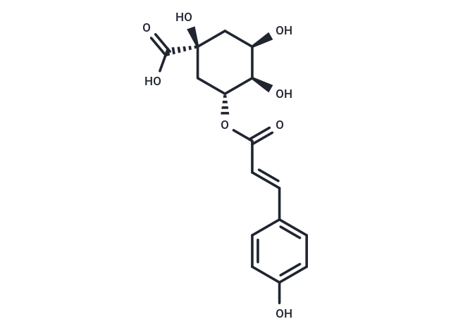 3-O-p-Coumaroylquinic acid Chemische Struktur