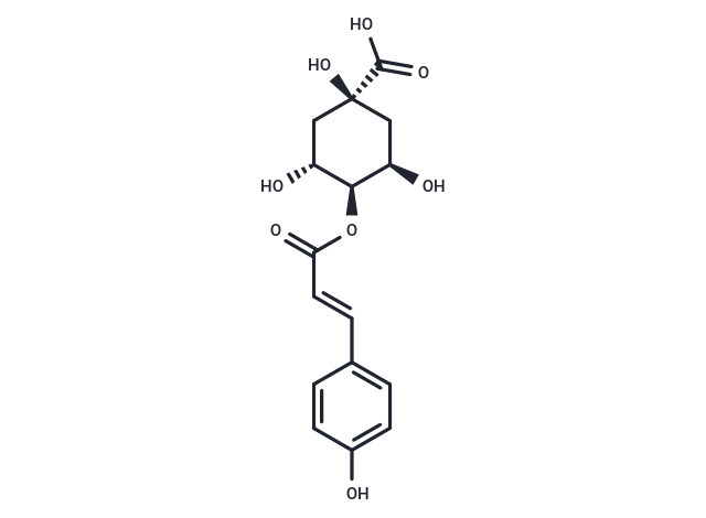 4-O-p-Coumaroylquinic acid Chemical Structure