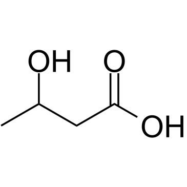 3-Hydroxybutyric acid 化学構造