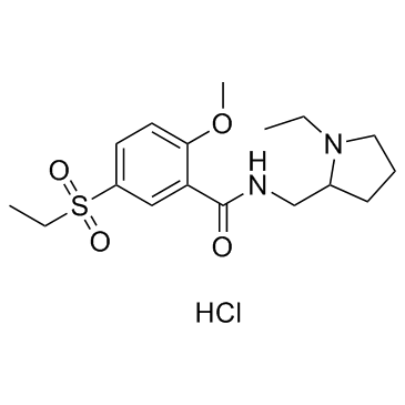 Sultopride hydrochloride (LIN-1418 hydrochloride) 化学構造
