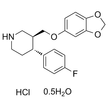 Paroxetine hydrochloride hemihydrate (BRL29060 hydrochloride hemihydrate) Chemische Struktur