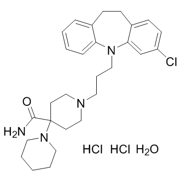 Clocapramine hydrochloride hydrate (3-Chlorocarpipramine hydrochloride hydrate) Chemical Structure