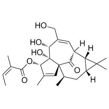 Ingenol Mebutate (Ingenol 3-angelate) Chemical Structure