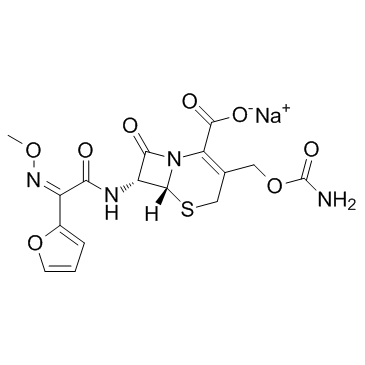 Cefuroxime sodium (Cefuroxime sodium salt)  Chemical Structure