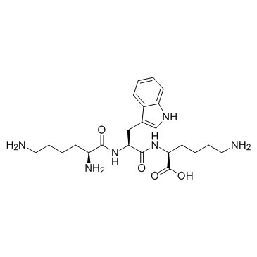 H-Lys-Trp-Lys-OH  Chemical Structure