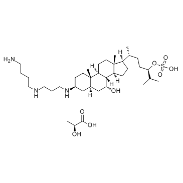 Squalamine lactate (MSI-1256F) 化学構造