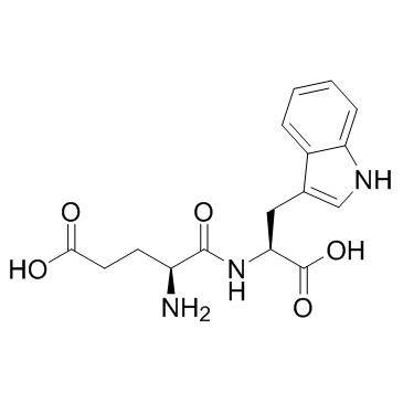 Oglufanide (H-Glu-Trp-OH) التركيب الكيميائي