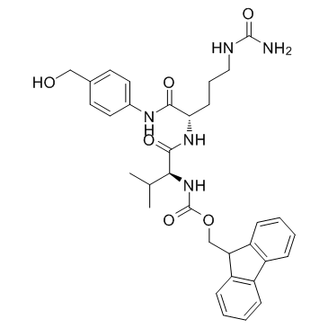 Fmoc-Val-Cit-PAB Chemische Struktur
