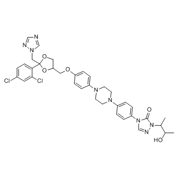 Hydroxy Itraconazole 化学構造