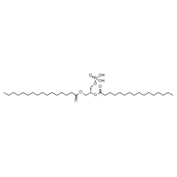 1,2-Dipalmitoyl-sn-glycerol 3-phosphate Chemical Structure