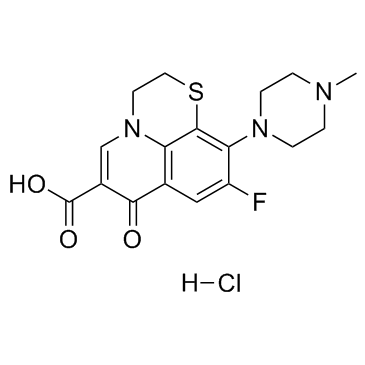 Rufloxacin hydrochloride (MF-934 hydrochloride) Chemical Structure