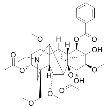 Flaconitine (Acetylaconitine) التركيب الكيميائي