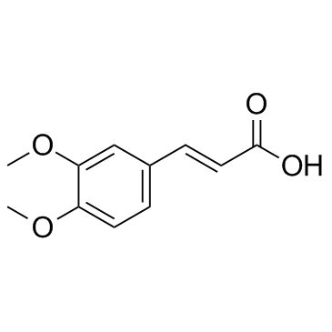 3,4-Dimethoxycinnamic acid (O-Methylferulic acid) Chemical Structure