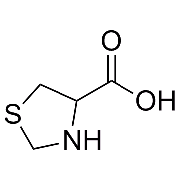 Timonacic (1,3-Thiazolidine-4-carboxylic acid) 化学構造