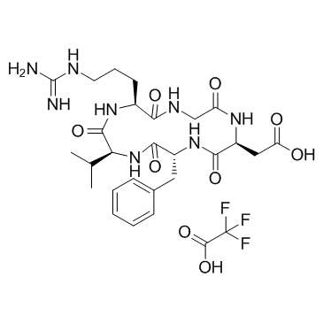 Cyclo(Arg-Gly-Asp-D-Phe-Val) TFA  Chemical Structure